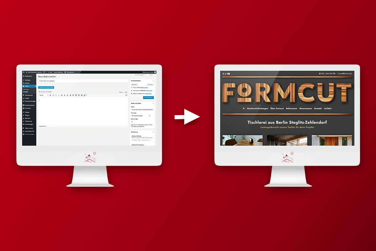 Bildcollage für Headless CMS-Systeme der Online Marketing Agentur aus Oberbayern