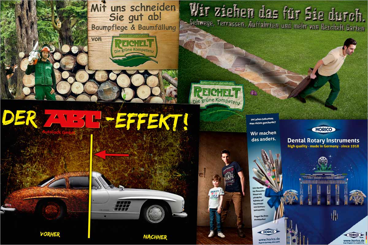 Bild von Referenzen Bildcollagen - Werbeagentur für Oberbayern