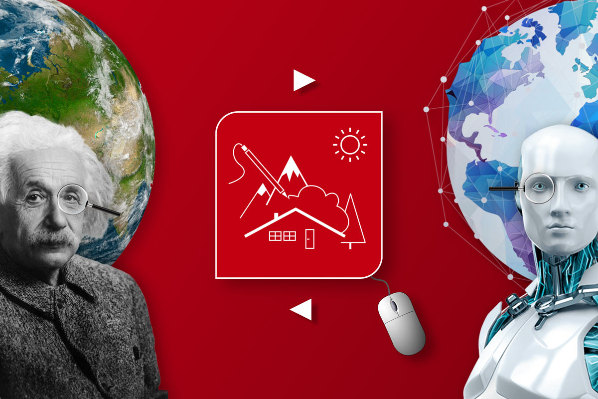 Bildcollage für KI und Suchmaschinenoptimierung der Online Marketing Agentur aus Oberbayern