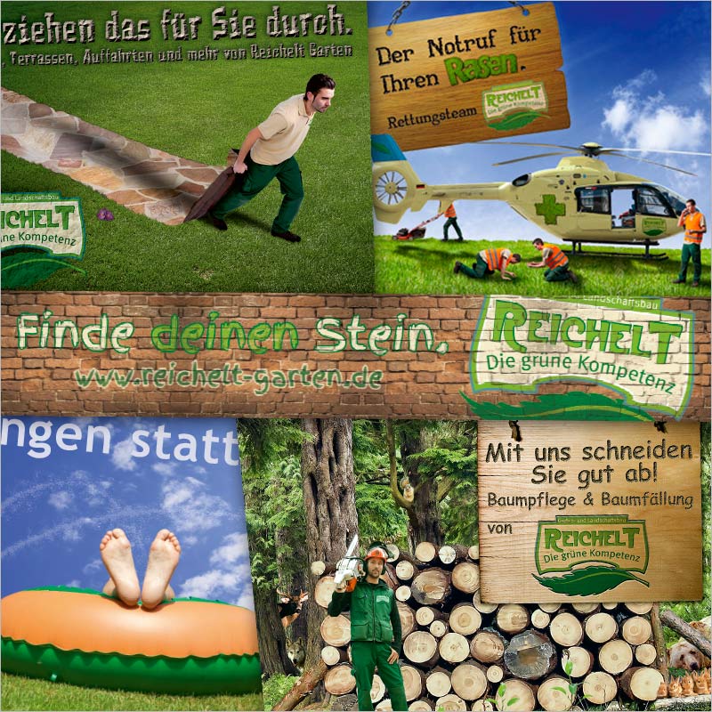 Referenz Bildcollage + Werbebild der Werbeagentur Oberbayern
